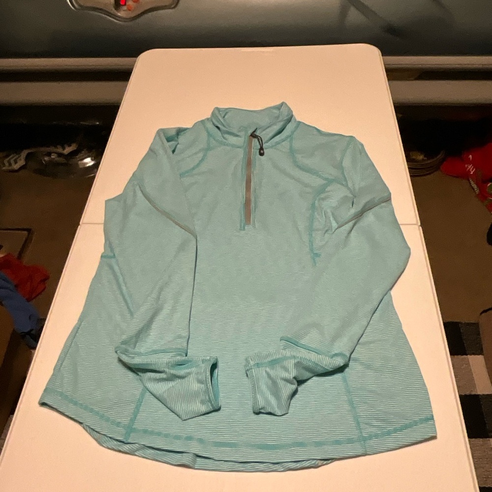 Tangerine large LS ladies athletic pullover